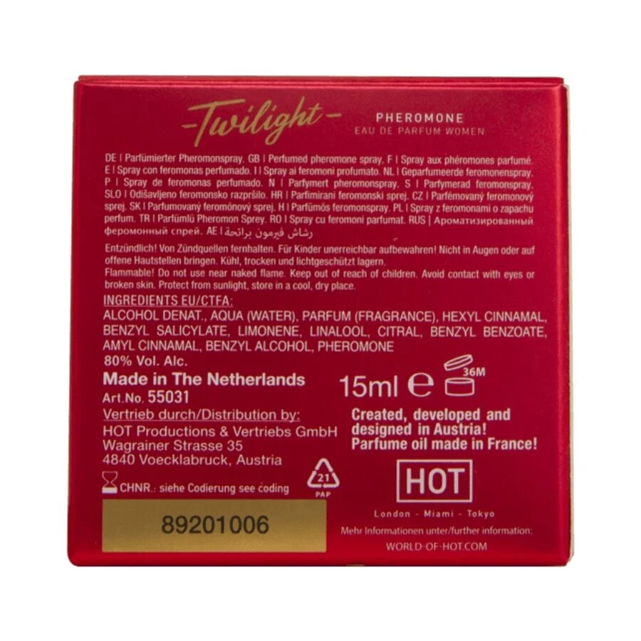 HOT - TWILIGHT PHEROMONE PARFUM DONNA 15 ML